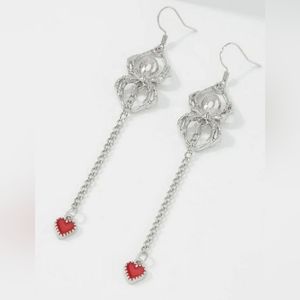 3/$25 Super cool spider drop earrings